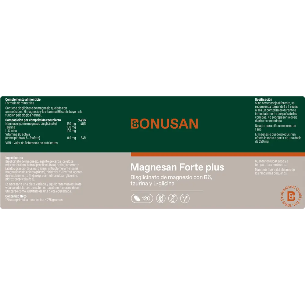 207332 Magnesan Forte Plus 120 Comprimidos 400 224x80 Label Png 1920x1920